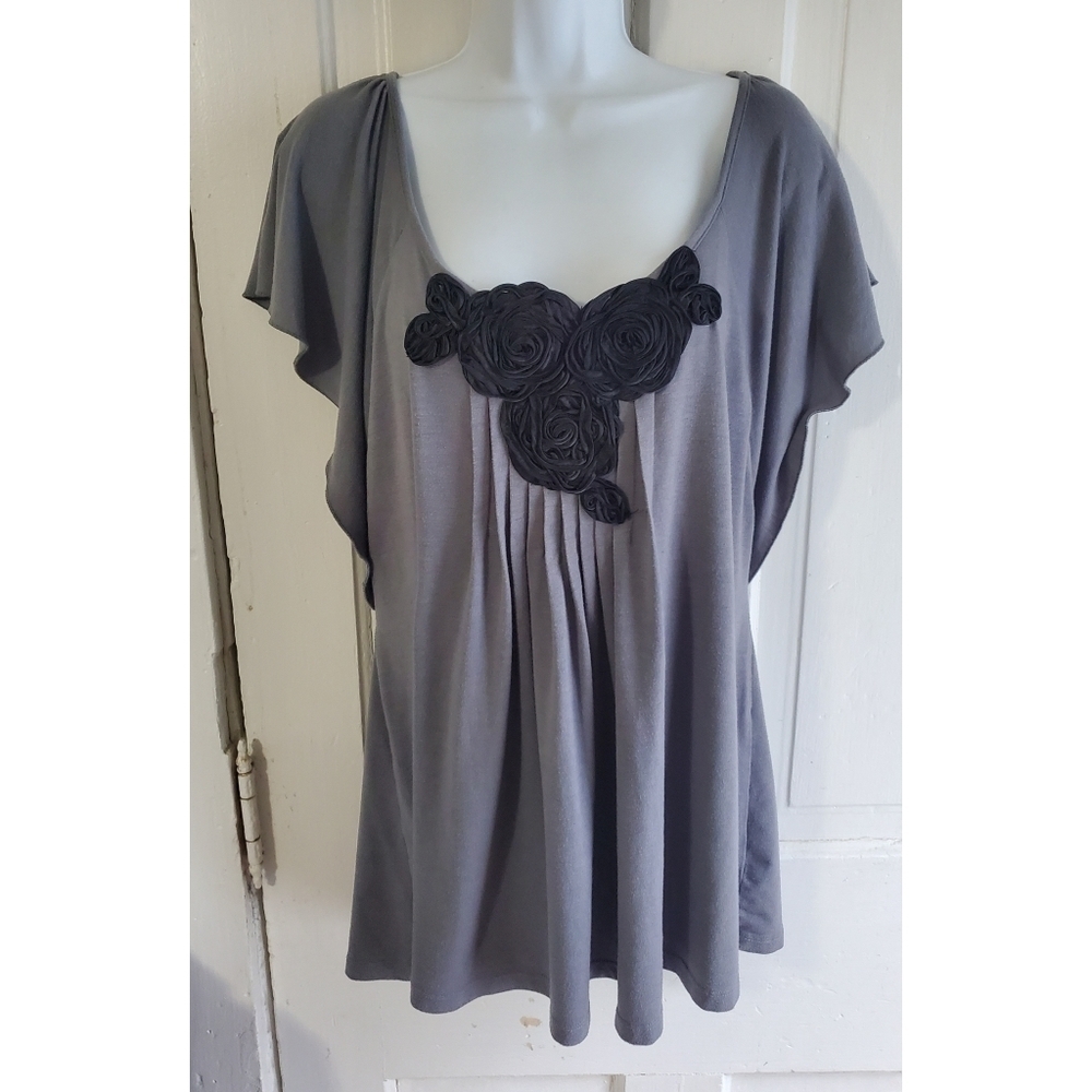 Charlotte Russe Floral Embellished Top